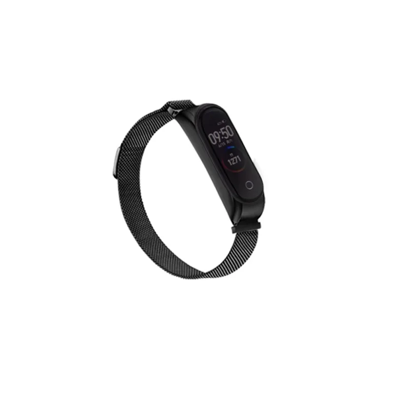 Высококачественный Прочный металлический браслет для Xiaomi Mi Band 4 спортивный сменный Ремешок Браслет декоративный - Цвет: B