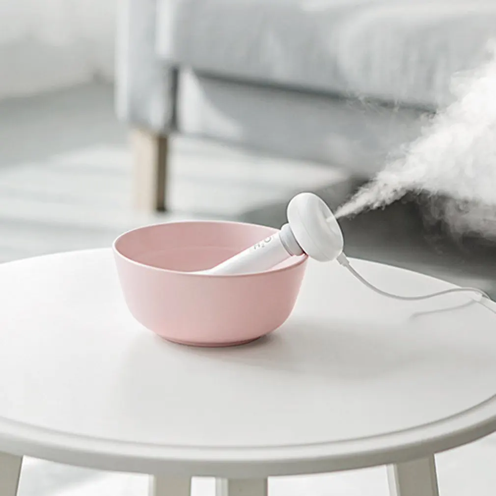 

Donut Shape Universal Mini Spray Usb Travel Portable Mechanical Operation Negative Ion Home Use White Humidifier