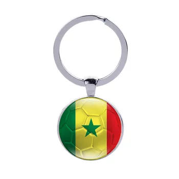 

Republic of Senegal National Flags Car Keyring Keychain Auto Key Ring Chain Crystal Pendant Automobiles Interior Accessories