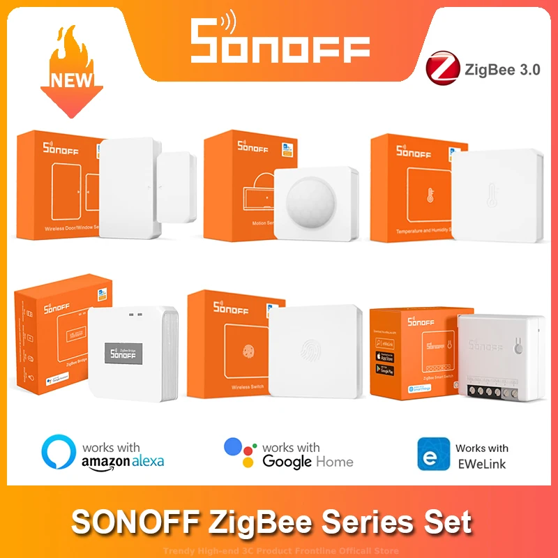 SONOFF Zigbee Bridge / Wireless Switch / Temperature And Humidity Motion Wireless Door Window ZBMINI Via Alexa Google Home