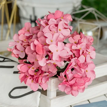 

Vintage Artificial Flowers Living Room High Quality Flower Fake Bouquet Table Floral Wedding Sztuczne Kwiaty Home Decor EB50JH