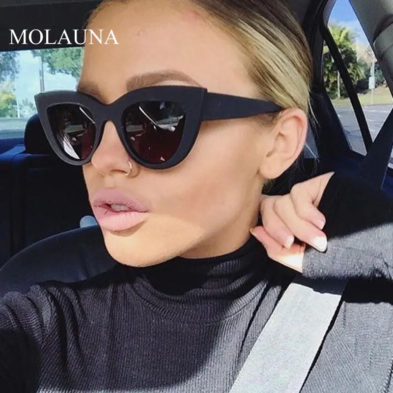 2021 New Cat Eye Women Sunglasses Clear Lens Vintage Shade Sun Glasses Female Eyewear Brand Design Oculos De Sol | Аксессуары для