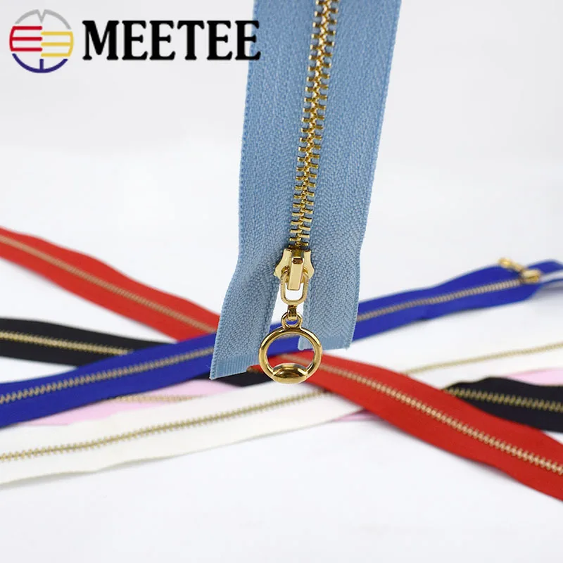 Meetee 2 шт./5 шт. 60 см 3# металлическая молния тянет застежки-молнии для шитья разделяющая молния Черная джинсовая юбка кружевная молния ZA053