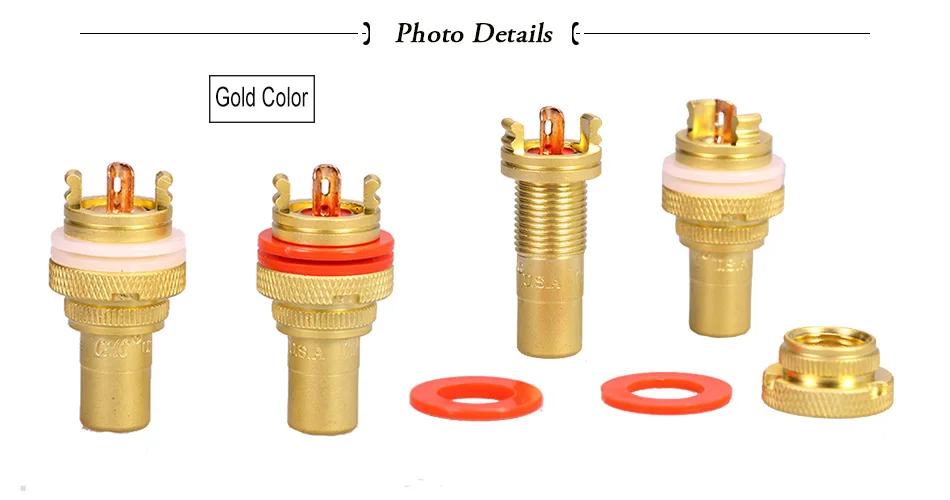 10 шт./лот RCA гнездо Позолоченный усилитель динамик RCA пайка шасси AV Терминал Phono кабель провода разъем