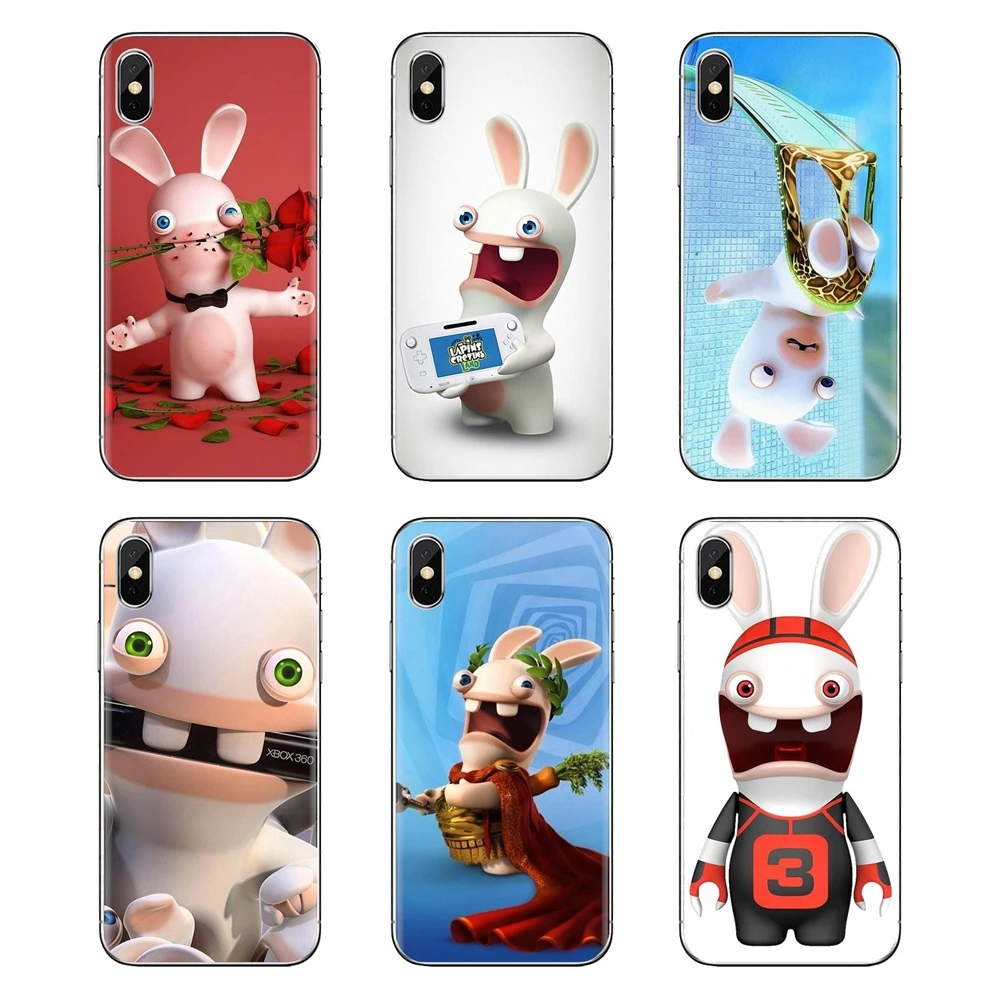 Для iPod Touch Apple iPhone 11 Pro 4 4s 5 5S SE 5C 6 6S 7 8 X XR XS Plus Max Rabbids слабоумный кролик Наруто