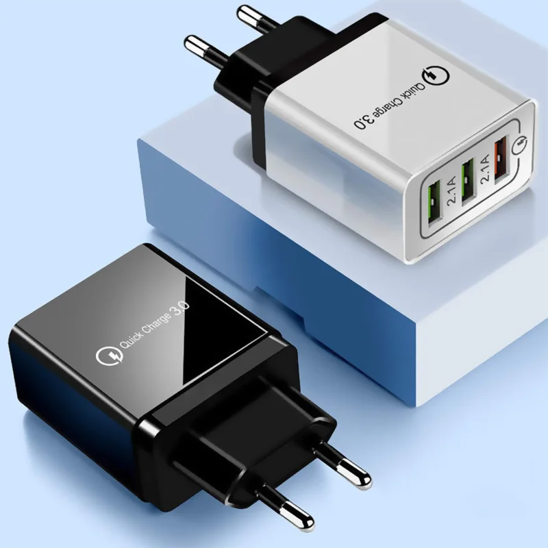 Универсальное зарядное устройство 18 Вт USB быстрая зарядка 3 0 5 В А для Iphone 7 8 вилка