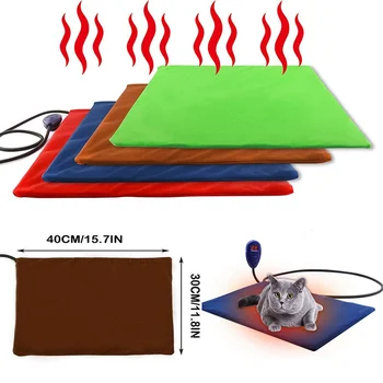 

Pet Heat Mat Climbing Pet Heating Warm Pads Indoor Use Waterproof Adjustable Temperature Controller Mats Pet Supplies