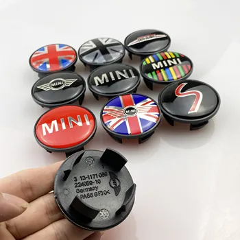 

54MM 4pcs/lot Auto emblem Wheel Center hub Caps badge for mini R50 R52 R53 R56 R57 R58 R59 R60 R61 car styling Auto Covers