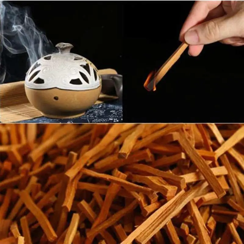 200g Sandalwood Wood Incense Sticks Irregular Resin Incense Pure Real 