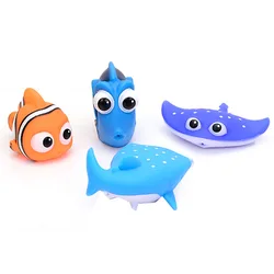 Jouets de bain pour bébé, à presser, sons, poisson clown mignon, jouet apaisant pour fête prénatale 
