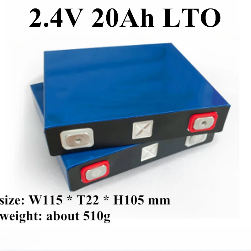 

Deep cycles 2.4V 20Ah LTO battery 20000 Cycles Lithium Titanate Battery for DIY 12V36V48V energy storage system EV
