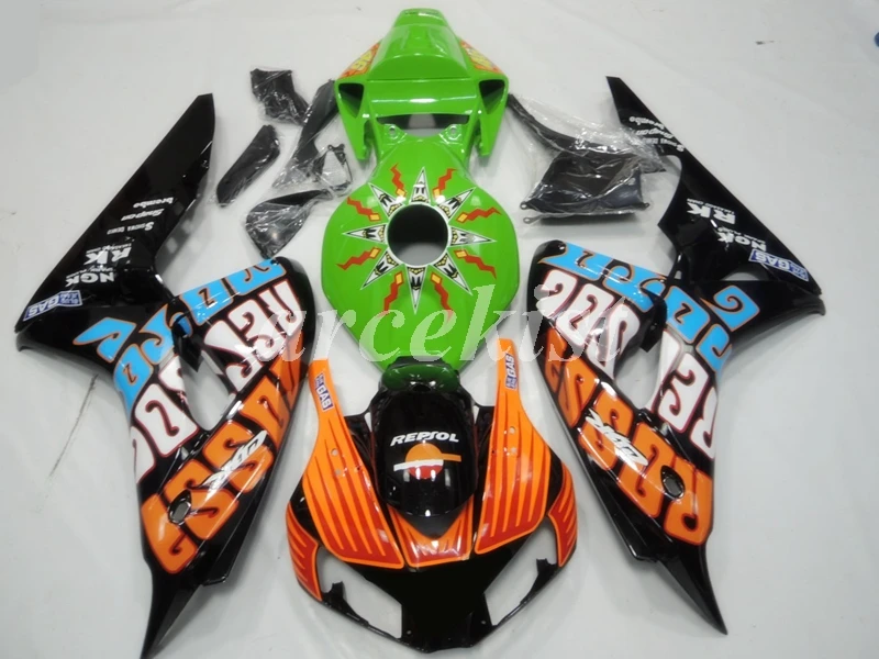 

4 Gifts Injection Mold New ABS Fairings kit Fit For CBR1000RR 2006 2007 06 07 1000 RR CBR1000 bodywork set Cool green orange