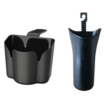 

Black Premium Quality Universal Traveling Portable Car Trash Can with Car Seat Storage Box Umbrella Holder Auto Stowing Tidying