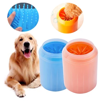 

Dog Paw Cleaner Cup Pet Feet Washing Cup Portable Pet Cat Dirty Paw Cleaning Cup Soft Silicone Foot Wash Tool Pet Supplies
