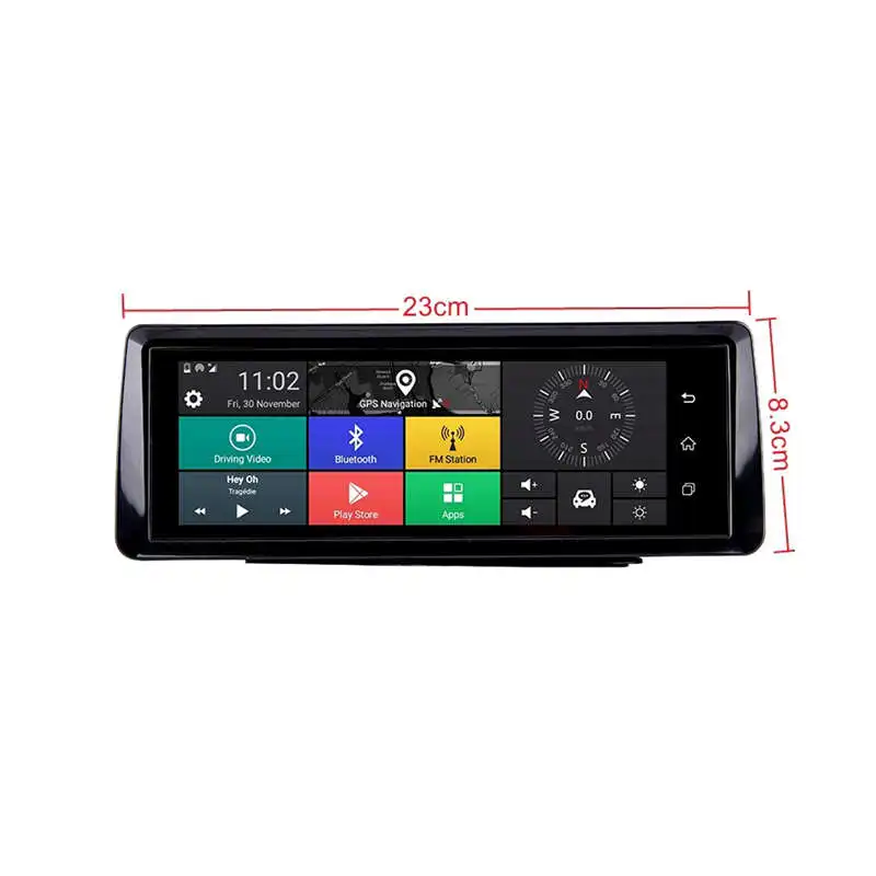 

Foldable Car Dvr 10 Inch Dash Cam Android 5.1 Gps Navigation Dual Lens Cameras Auto Recorder Full Hd 1080P Car Dash Camera For C