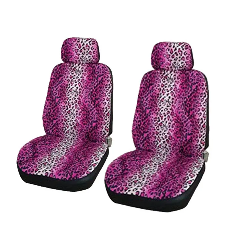 Carnong чехол для автомобильного сиденья Универсальный Зимний милый женский леопардовый аксессуар для интерьера передний полный набор чехлов для защиты сиденья