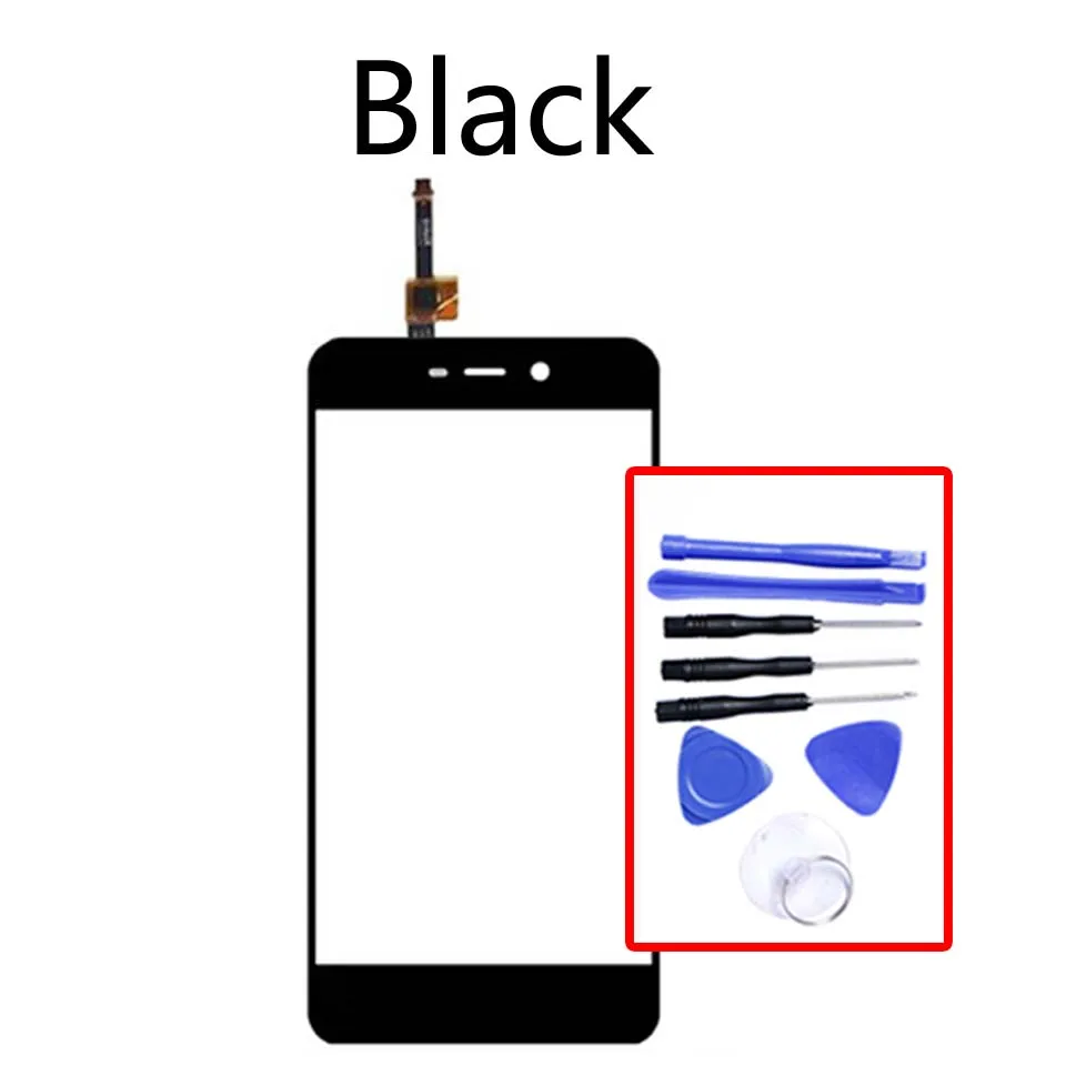 5," 4A для Xiaomi Redmi 4A Redmi4A Сенсорная панель Сенсорный ЖК-дисплей стеклянная линза Панель сенсорный экран дигитайзер - Цвет: Black-With tool