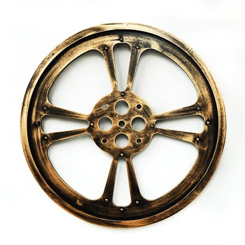 

Wooden Crafts 64 Cm Round Black Gear Mural Bar Art Office Gear Wall Hangings Creative Home Decor Ornaments Decorative Home Wall