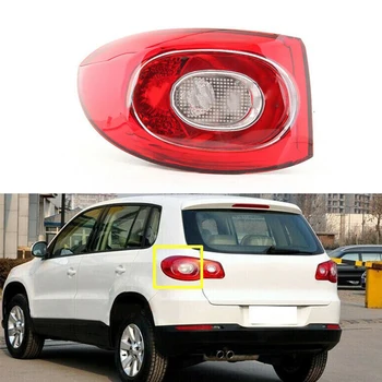 

DWCX Plastic Red Car Rear Left Tail Light Lamp Fit for VW Volkswagen Tiguan 2009 2010 2011