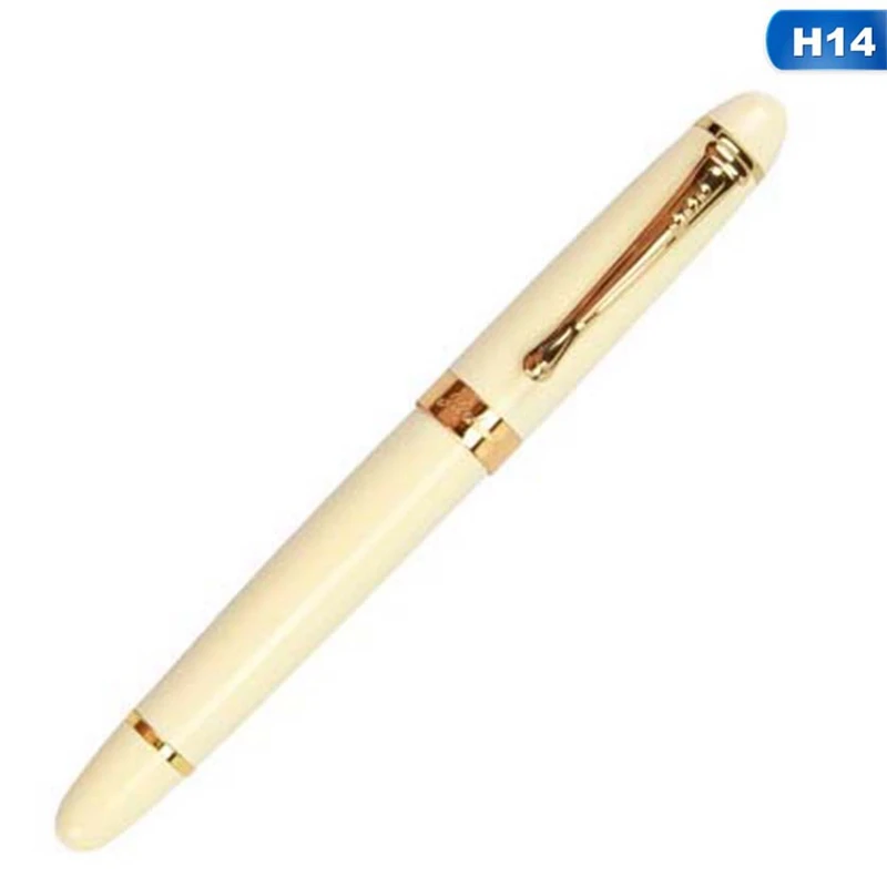 H14 Высококачественная металлическая Модифицированная каллиграфия Caneta, круглый корпус, Цветок, английская авторучка, канцелярские принадлежности, перьевая ручка - Цвет: H14