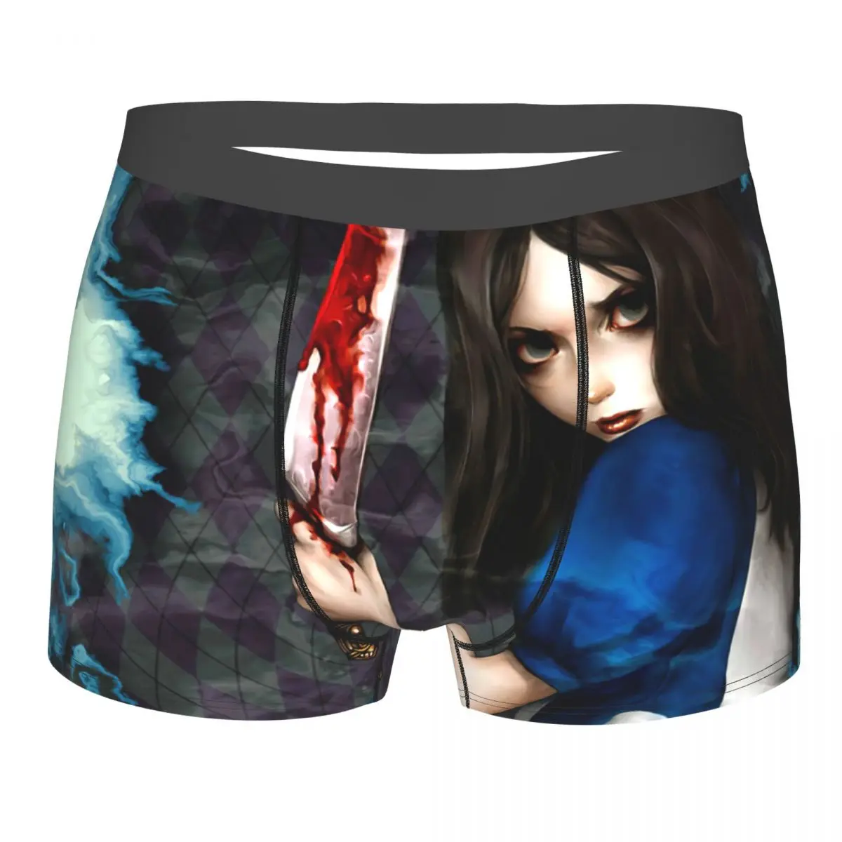 

Alice Madness Returns,Video Game Underpants Breathbale Panties Male Underwear Print Shorts Boxer Briefs