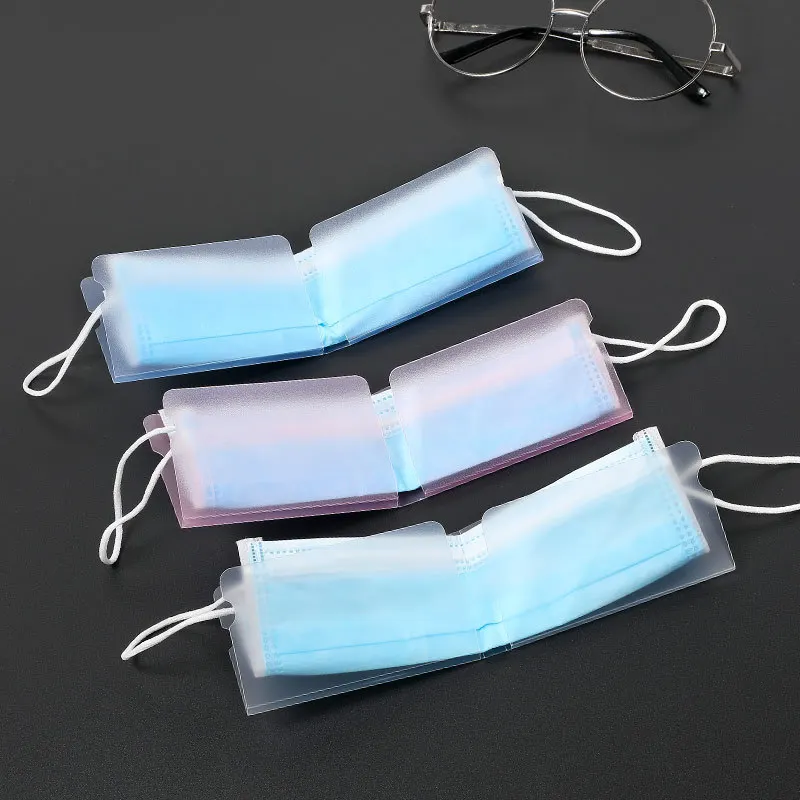 Boîte de rangement pliable pour masques anti-poussière - Lot de 1