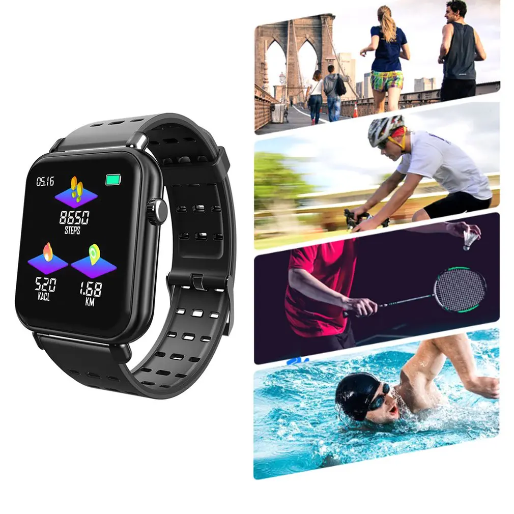 1.3 Inch Color Screen Smart Bracelet Real-time Heart Rate Smartwatch Multi-sports Mode Information Push Smartwatch