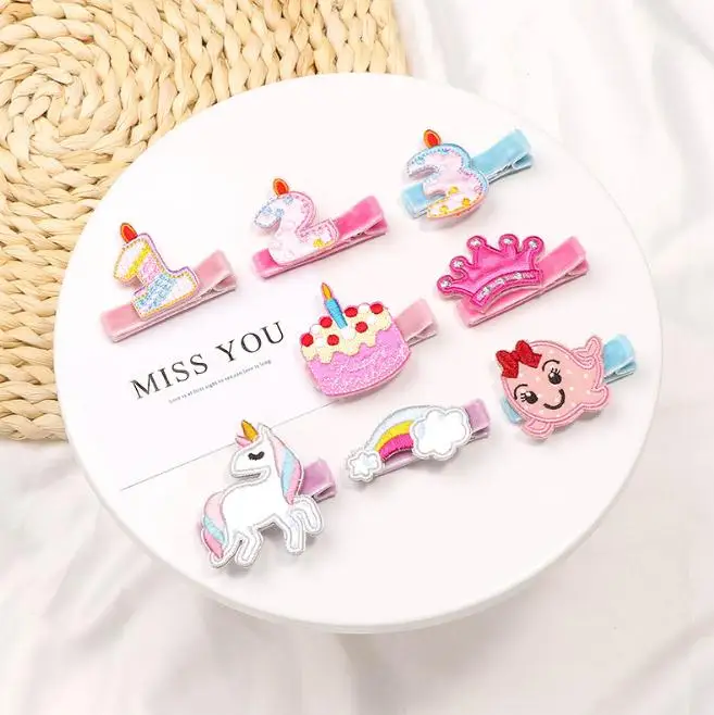 Velvet hair pins embroidered princess crown hair clips kids girls hair accessories lovely cartoon barrettes headdress tiara J61 earrings bracelet lovely velvet jewelry container crown trinket shape box wedding ring box for engagement display gift 7 colors