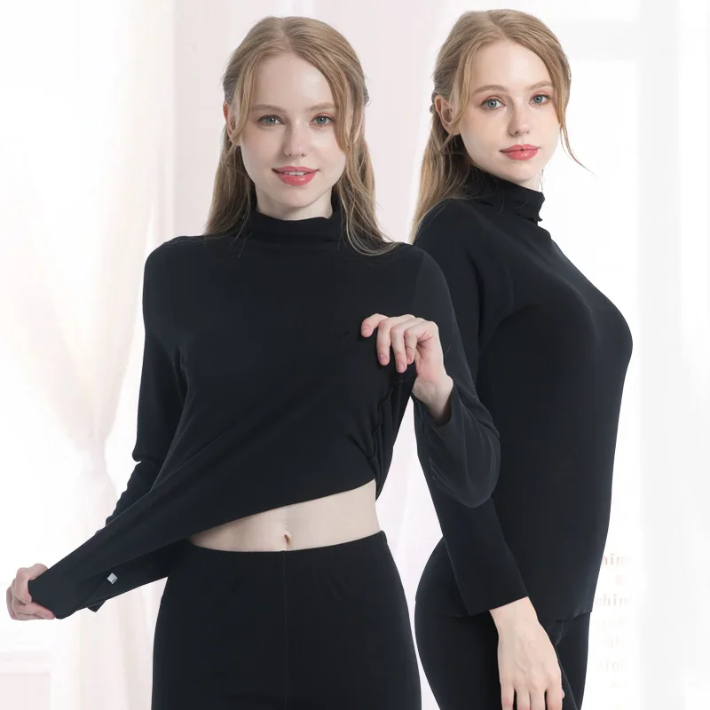 Women Hot Sale Winter Thermal Undershirts High Collar Heatproof