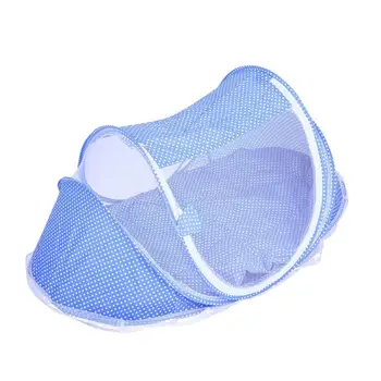 

4 Pcs Comfortable Baby Bed Portable Folding Mosquito Net Newborn Sleep Bed Travel Bed Pillow Set For 0-3 Years