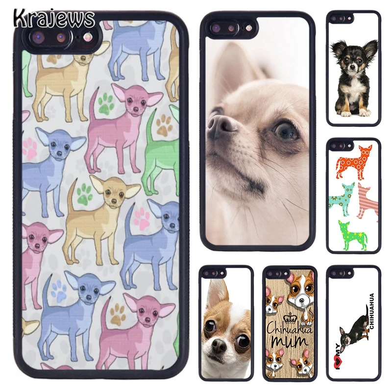 Krajews Chihuahua dog puppy Phone Case For iPhone 5 6S 7 8 plus 11 12 13 Pro X XR XS Max Samsung Galaxy S6 S8 S9 S10 PLUS | Мобильные