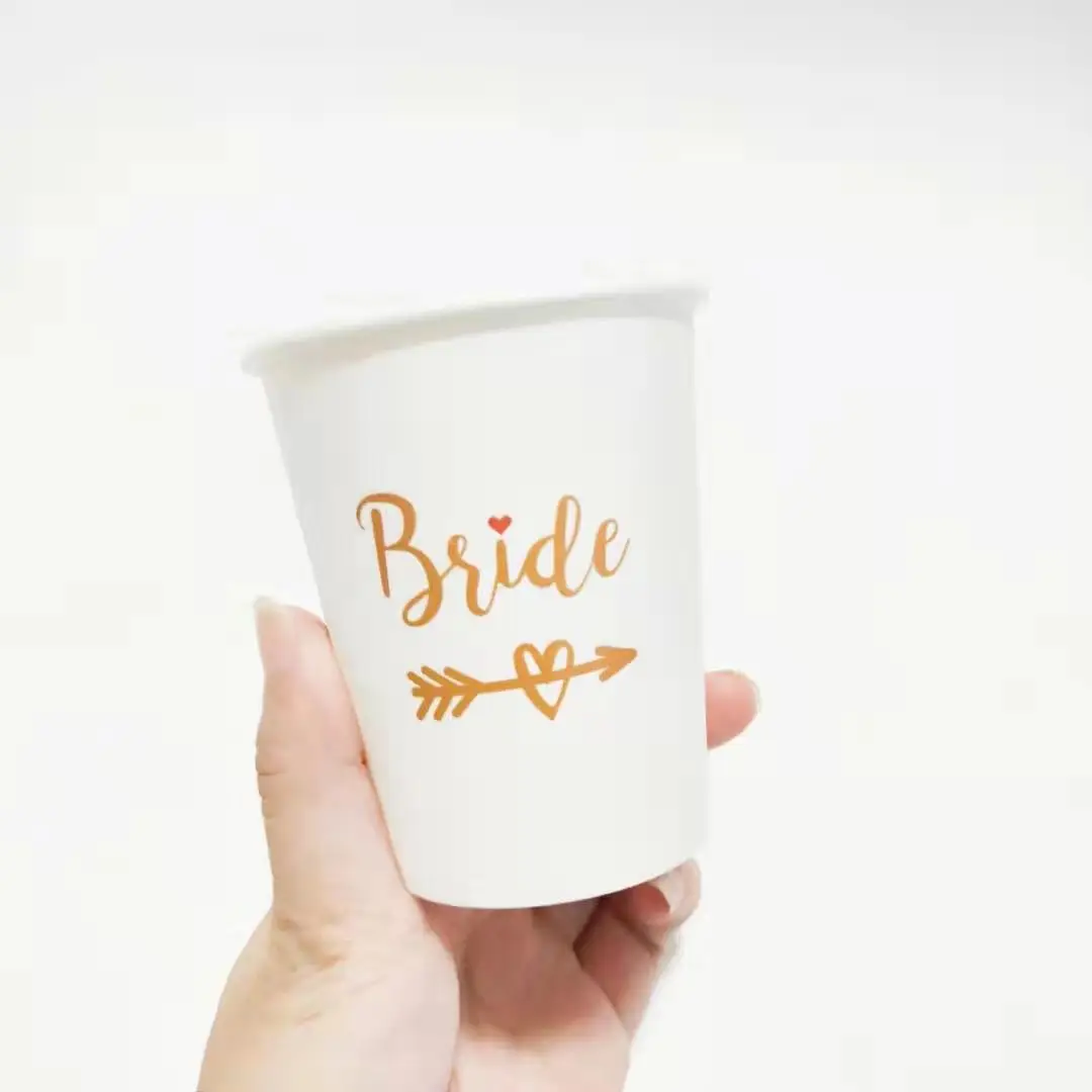 10 шт. с надписью &quotbride to be&quot чашка Свадебные украшения команда bridesmaid курица