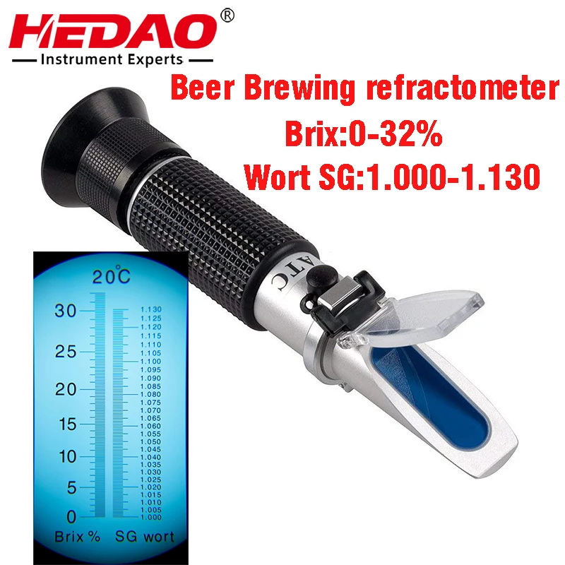 

Beer Brewing refractometer Brix:0-32% Wort SG:1.000-1.130