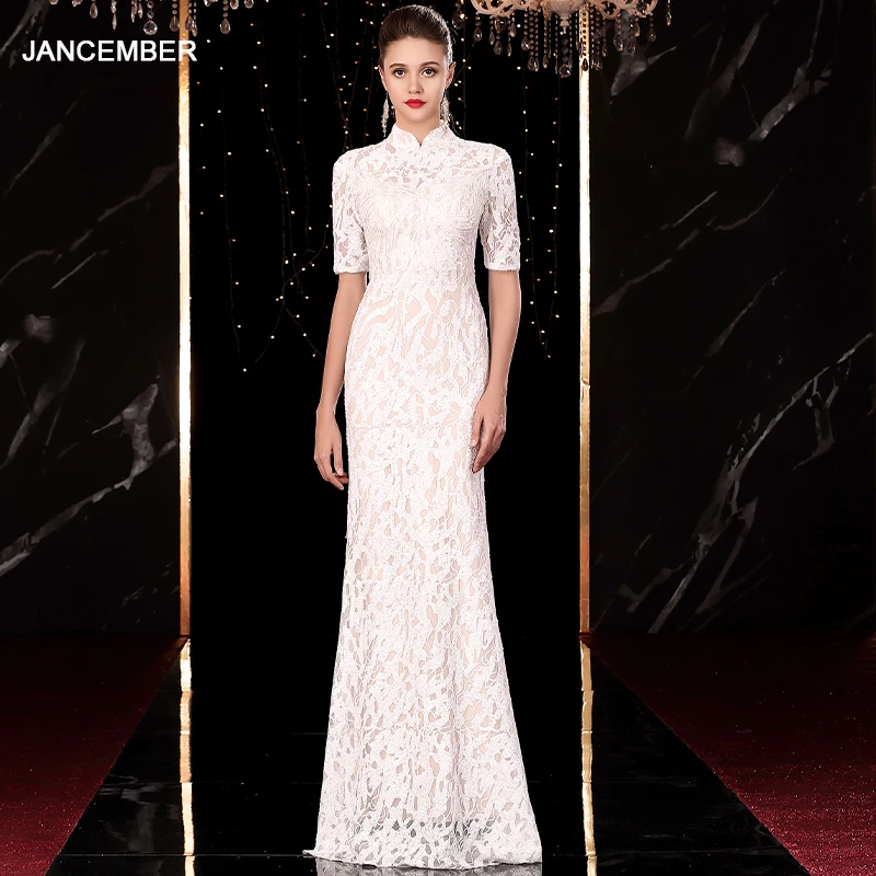 women's white evening dresses