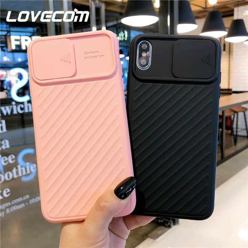 

LOVECOM 360 Shockproof Plain Case For iPhone 11 Pro Max XR XS Max 6 6S 7 8 Plus X Camera Protection Soft TPU Phone Back Cover