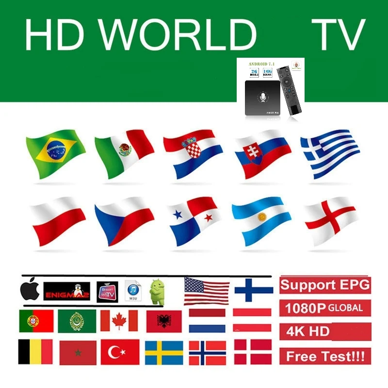 

Mejor HD tv World Premium 3 dispositivos compatibles con garantÃ­a gratuita prueba xxx m3u para Ssmartt Android TV Box Pc engima2