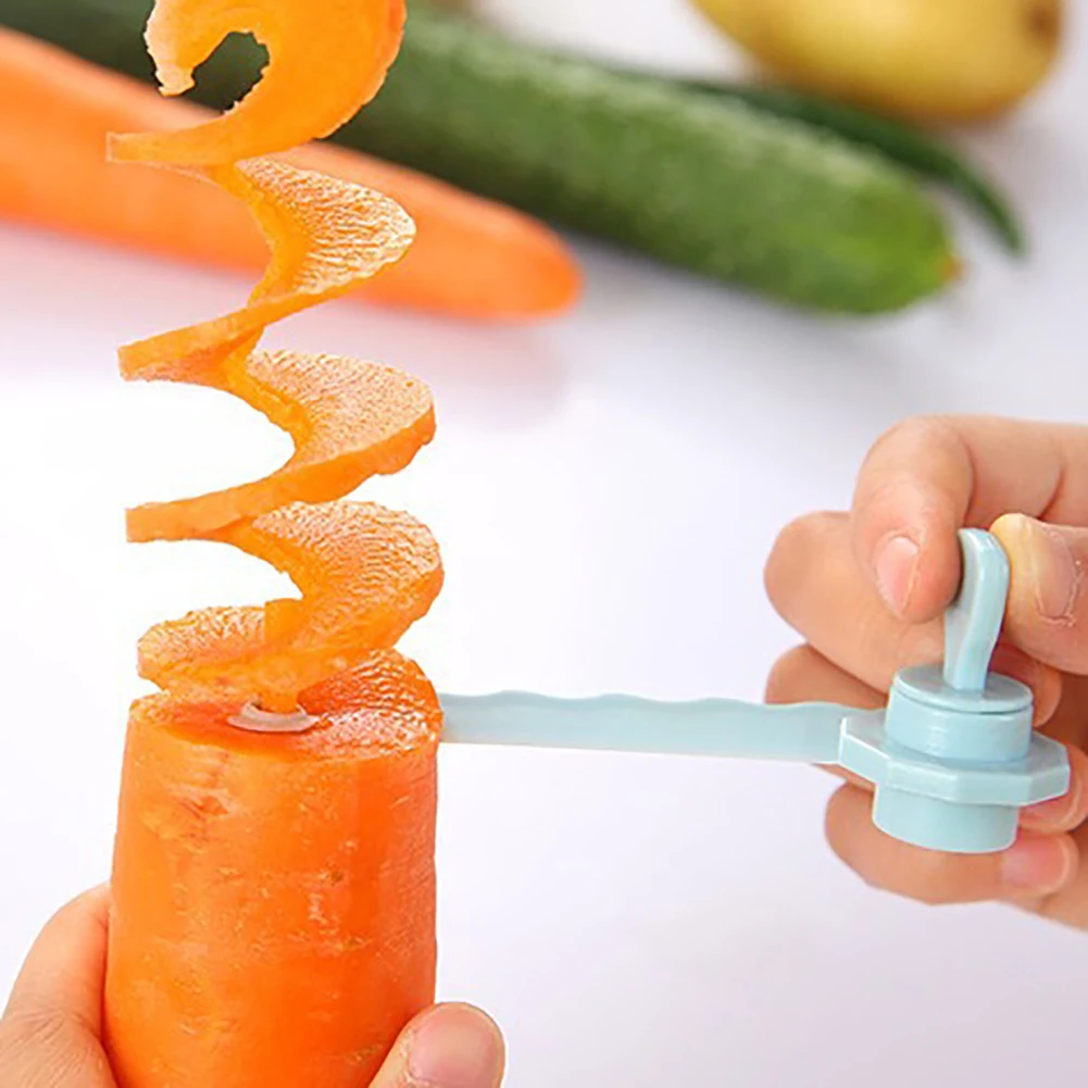 Ручной спиральный винтовой стержень для нарезки пластика картофеля моркови огурец овощи спиральный нож кухонные инструменты спирализатор
