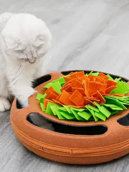 

Cat Toy Roller Pet Snuffle Mat Dog Feeding Mat Food Dispenser Training Toys For Dog Kitten Toy