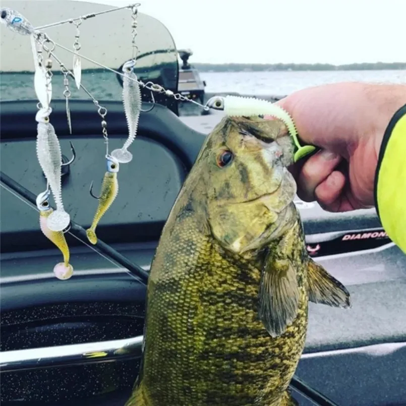 Multi-fish hook castable umbrella rig 5 arm Alabama umbrella head fishing boat bait fishing bait and snap rotation 30S16 (7)