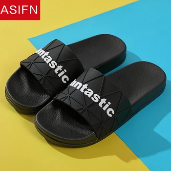 

ASIFN Men's Slippers Summer Slides Fantastic Home Household Indoor Flip Flops Non-slip Slipper Men Flip Flops Zapatos De Mujer