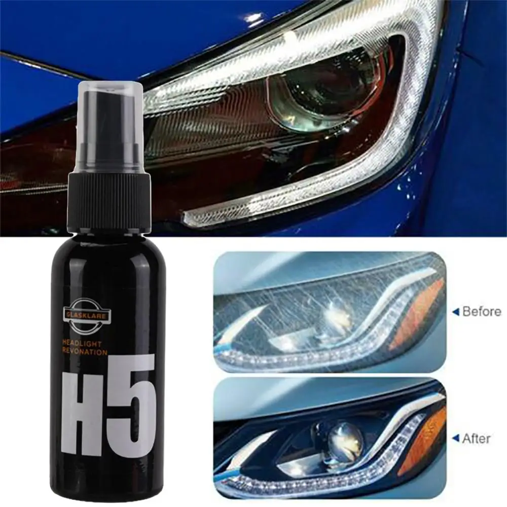

Car Headlight Repair Agent Tool Kit Maintenance Retreading Agent Auto Clean Repair Fluid Restoration Car Cleaning Agent 50ml