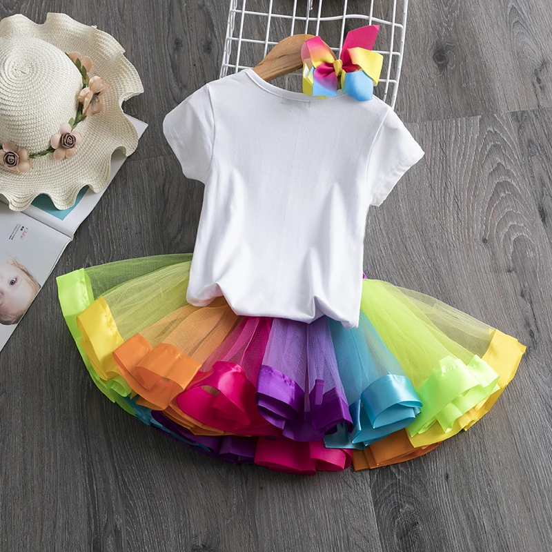 Unicorn Princess Tutu Rainbow Sequin Dress