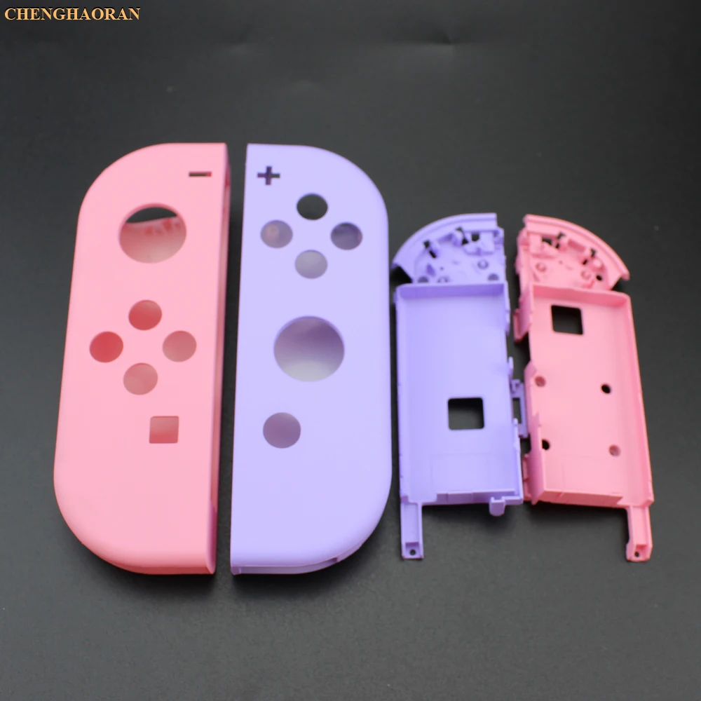 1 комплект, набор конфетных цветов, комбинированный, для Kind NS Switch Joy-Con, сменный корпус, чехол для NX Joy Con, чехол для контроллера, розовый, синий - Цвет: AB