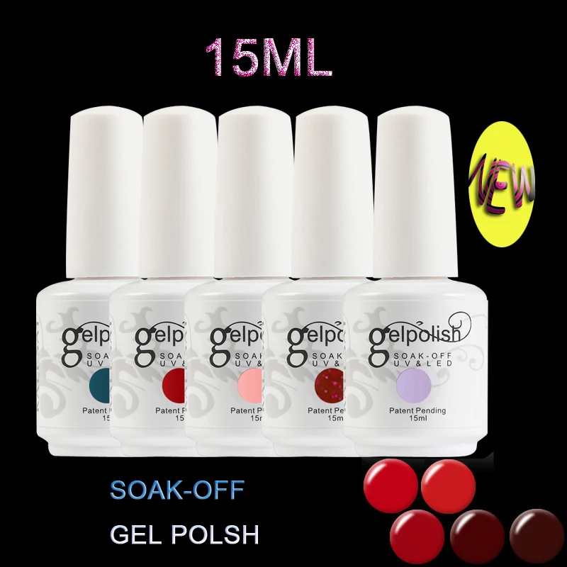УФ красный цвет Led Vernis полуперманентный Гель-лак для ногтей DIY УФ-Гель-лак