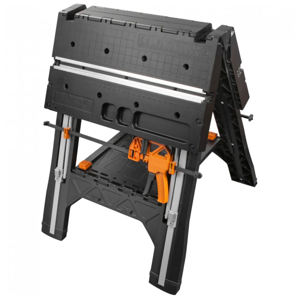 Bancs de travail du bois WORX WX051 etabli pliant poste de travail de bureau plan de travail menuiserie pour outils tables de table ► Photo 2/5