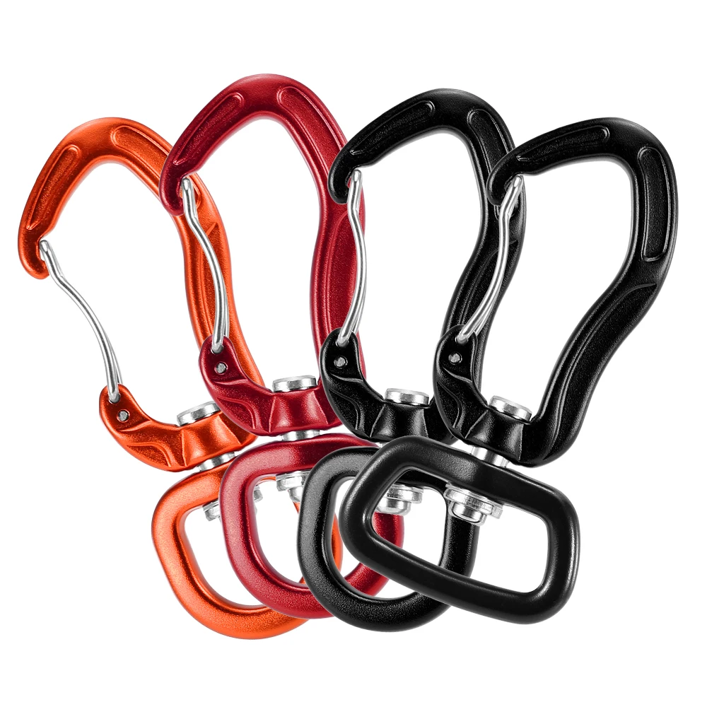 

Swivel Carabiner Clip 360° Rotatable Spinner Carabiner Small Wiregate Carabiner Rotational Hammock Clip Hook Climbing Accessory