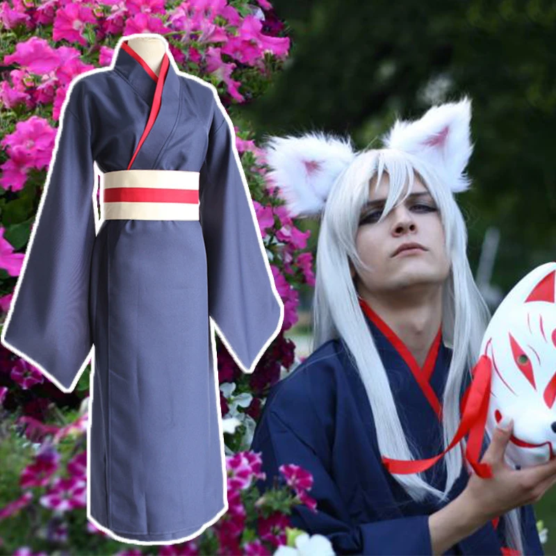 Kamisama Поцелуй Костюмы для косплея ТОМО косплей костюм синий кимоно Хэллоуин
