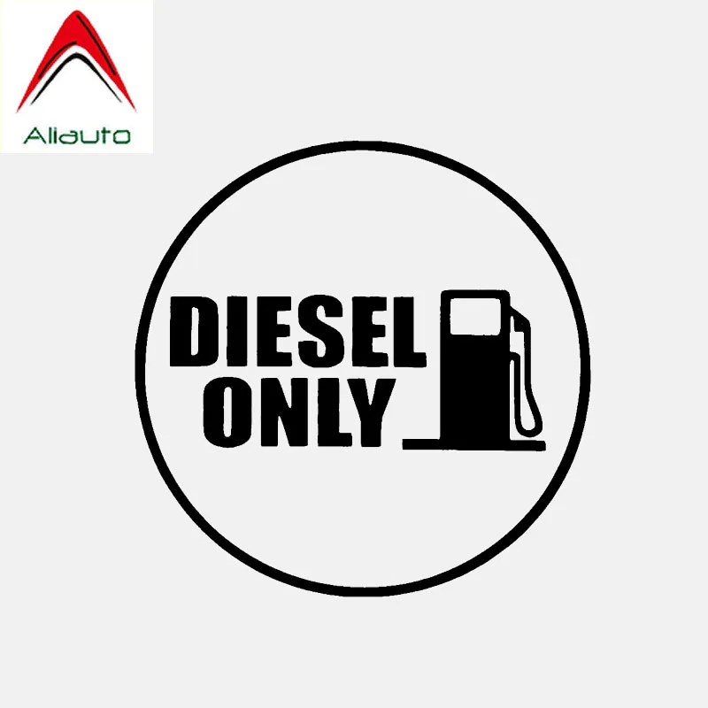 Aliauto Creative Car Sticker Diesel Only Vinyl Fun Fuel Black/Silver Cover Scratch Sun Creen Accessories PVC Decal 12cm*12cm | Автомобили