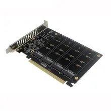 

PCI-E Signal Split Array Card PH44 NVME 4 Disk Array Card Supports SSD/M.2 PCI-E Device Of M.2 NVME Protocol Of Hard Disk