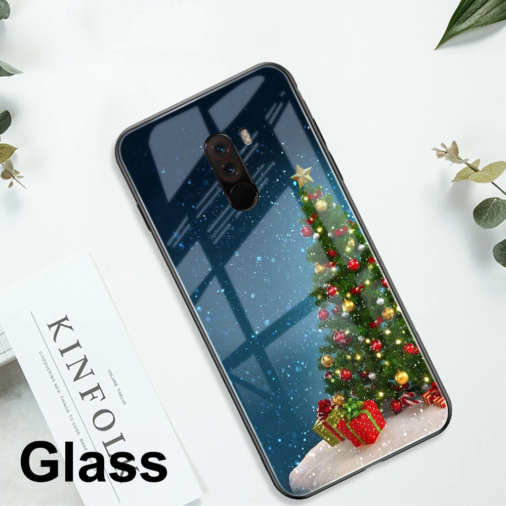 Чехол ciciber для Xiaomi mi 9 9T 8 A2 6X mi X 2 2S PocoPhone F1 для Red mi Note 7 8 6 5 Pro Plus, стеклянные чехлы для телефонов, рождественские чехлы - Цвет: WM06462